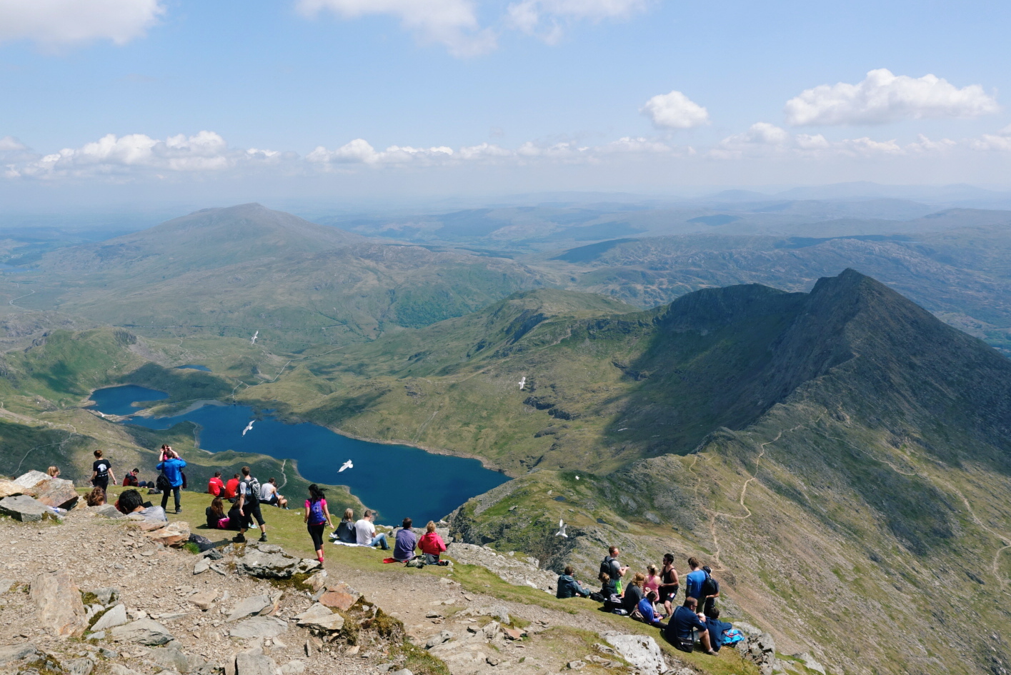 At the top of snowdon